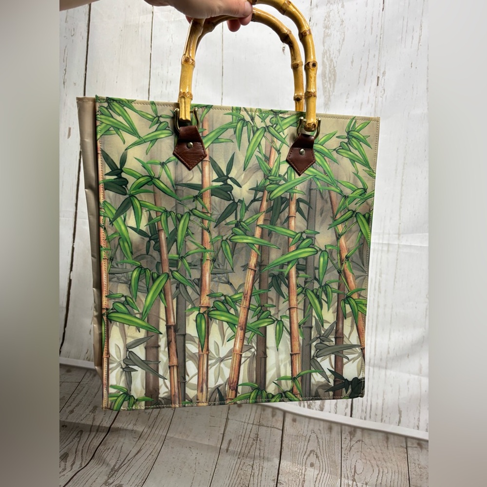 Galleria Enterprises Bamboo Tote Bamboo Handles
